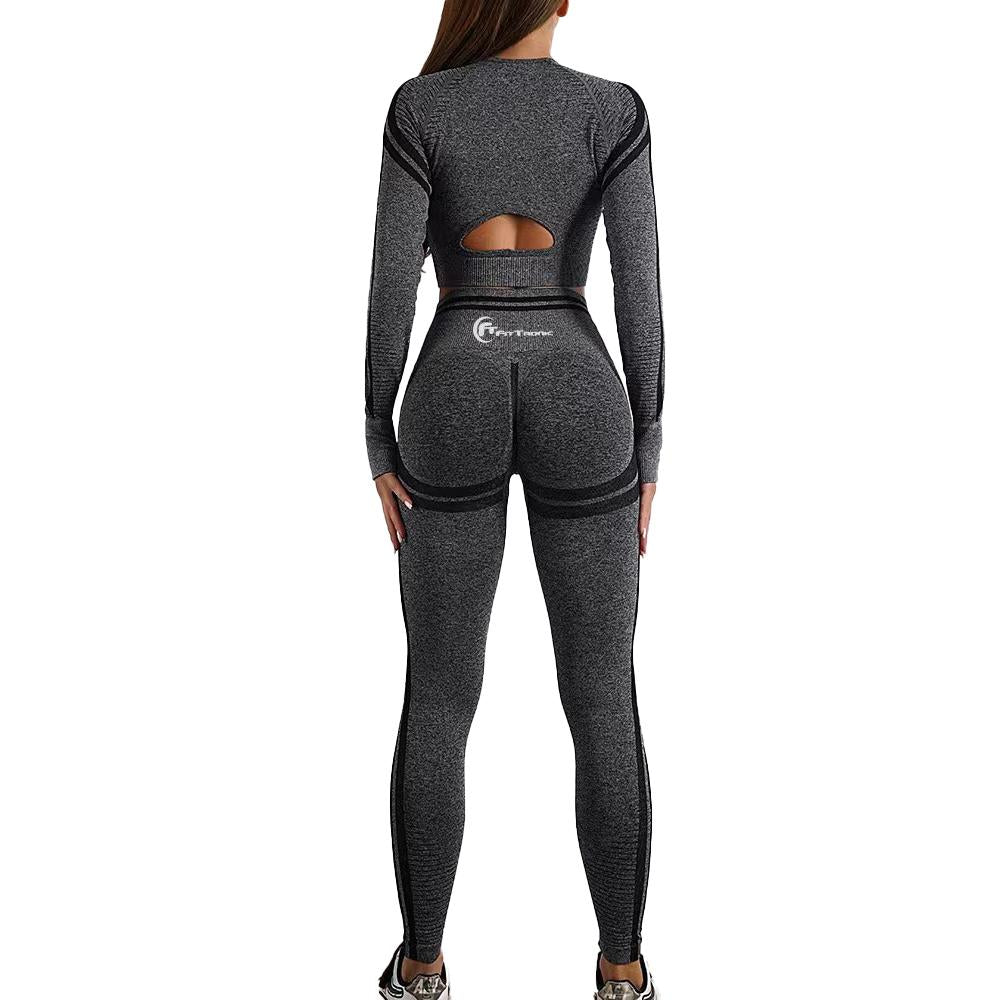 Set costum fitness FitTronic Y1000 gray S