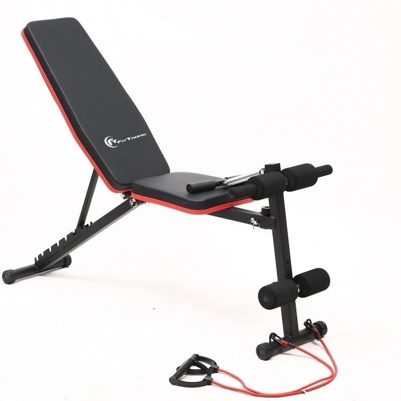 Banca de exercitii reglabila FitTronic B210, pliabila,