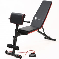 Banca de exercitii reglabila FitTronic B230, pliabila, corzi