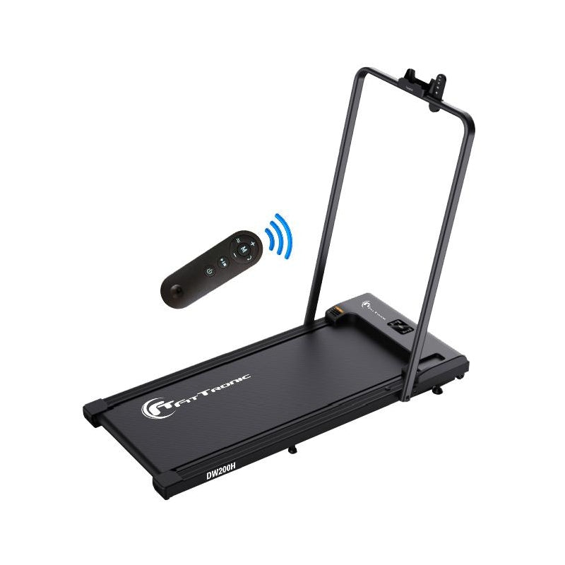 Banda de alergare FitTronic Delta Walk 200H, motor 2 CP, greutate maxima 100 kg, viteza maxima 6 km/h, dimensiune redusa, telecomanda, usor de depozitat