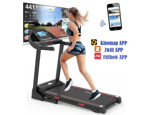 Banda de alergat electrica Bodyfit Z6500, motor de 3.0 CP,