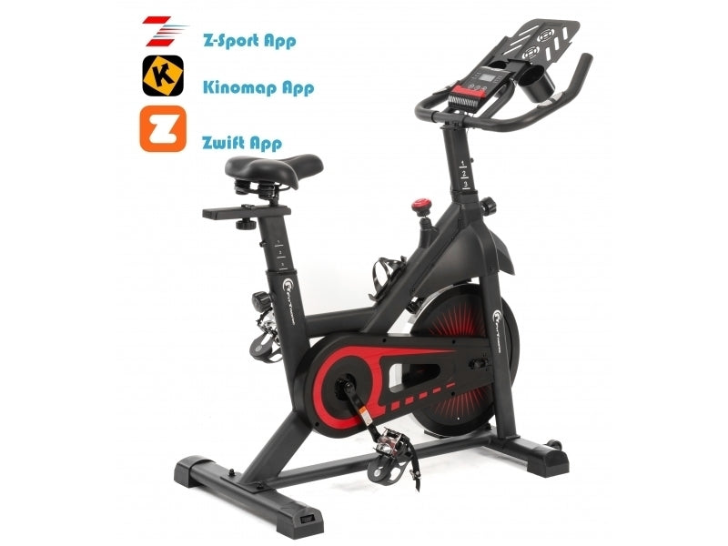Bicicleta indoor cycling FitTronic SB8000, Kinomap, Zwift,