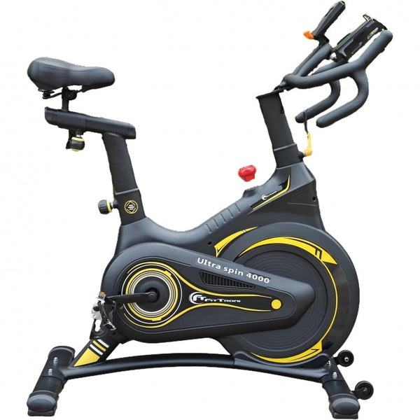 RESIGILAT: Bicicleta indoor cycling FitTronic Ultra Spin 4000, Kinomap