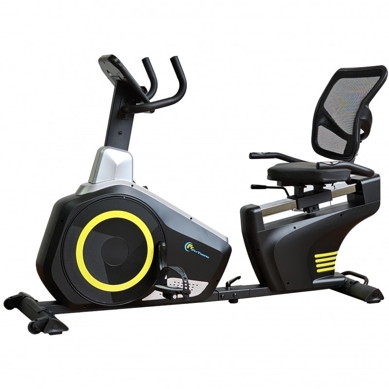 Bicicleta magnetica orizontala FitTronic 609R, Apps Zwift
