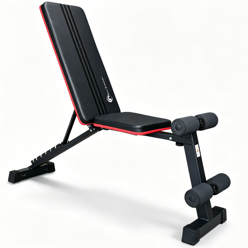 Banca de exercitii reglabila FitTronic® B211, spatar reglabil, greutate suportata 120 kg
