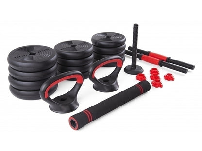 Gantera reglabila kettlebell FitTronic 6 in 1 de 20 kg KF20, cu