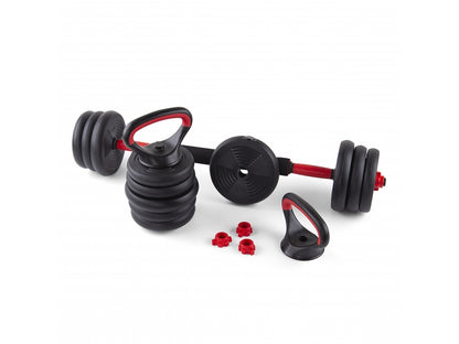 Gantera reglabila kettlebell FitTronic 6 in 1 de 40 kg KF40, cu