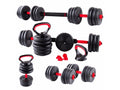 Gantera reglabila kettlebell FitTronic 6 in 1 de 50 kg KF50, cu