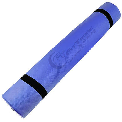 Saltea yoga FitTronic® SY5B, dimensiuni 183 x 61 cm, albastra