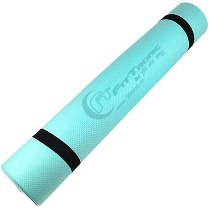 Saltea yoga FitTronic® SY5T, dimensiuni 183 x 61 cm, turcoaz
