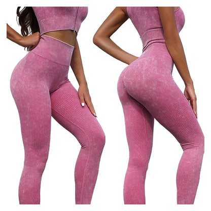 Set costum fitness FitTronic Y330 pink, marimea S