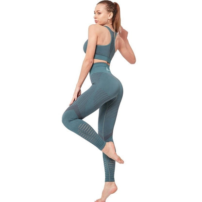 Set costum fitness FitTronic Y610 Turqoise, masura S