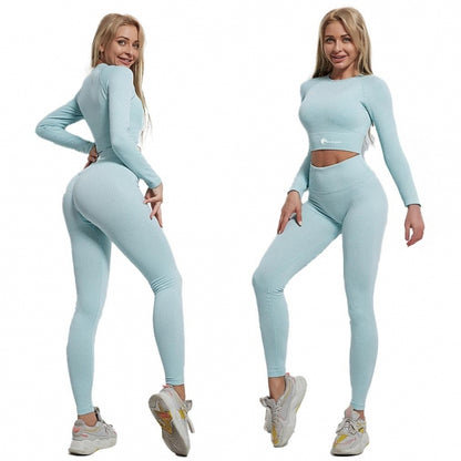 Set costum fitness FitTronic Y720 Turqoise, marimea S