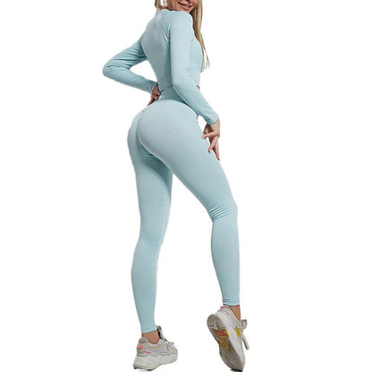 Set costum fitness FitTronic Y720 Turqoise, marimea S