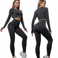 Set costum fitness FitTronic Y740 Black, marimea L, croiala