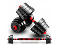 Set haltera si gantere BodyFit 50 kg