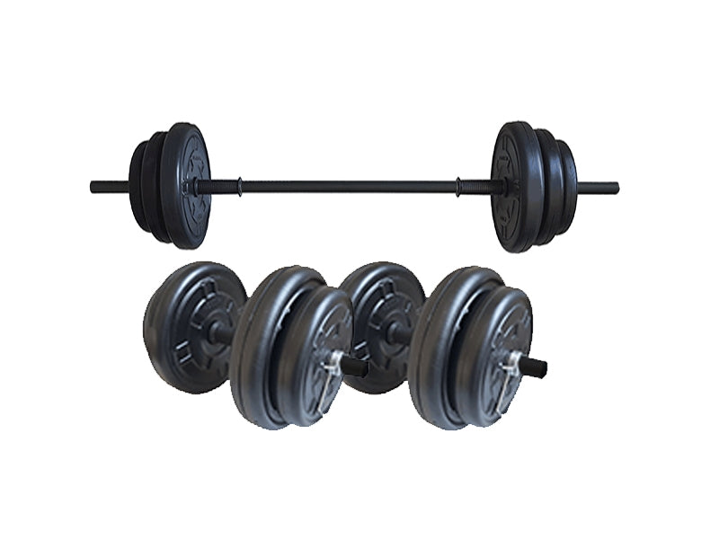 Set haltera si gantere FitTronic 55 kg GR55