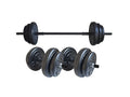 Set haltera si gantere FitTronic 85 kg GR85